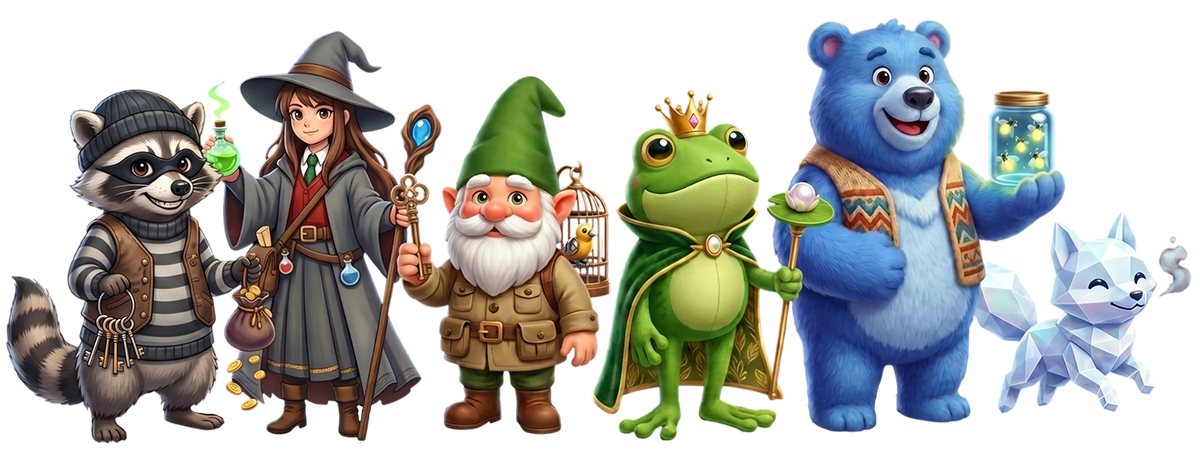 XpGames characters lineup